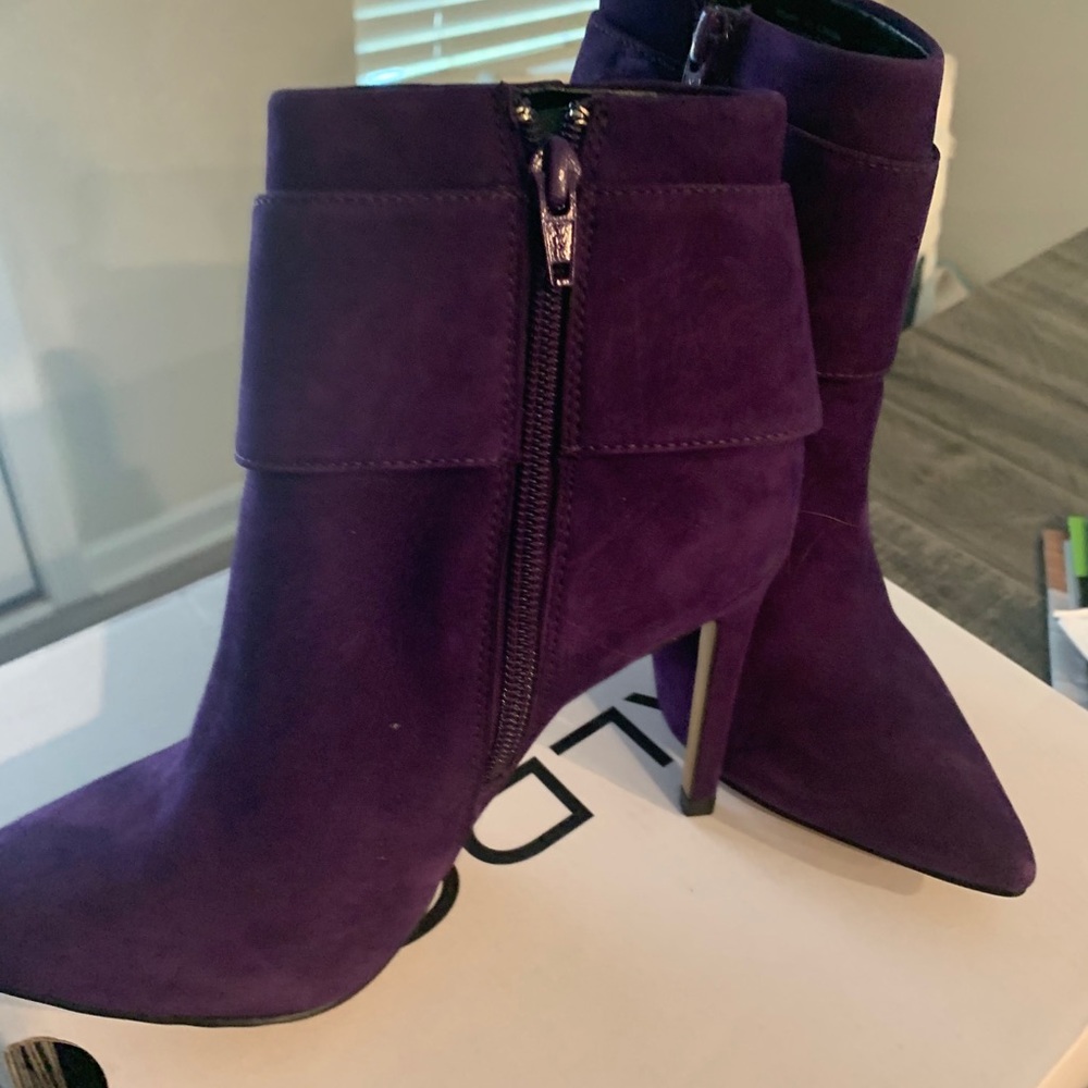 Purple booties